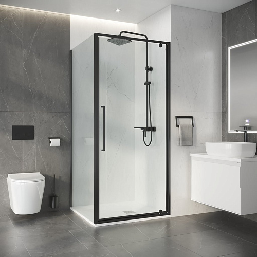 Душевой уголок Niagara Nova NG-35-8AGR-A90GR-34 (80х90х195) прямоугольник, распашная, графит, стекло прозрачное Душевой уголок Niagara Nova NG-35-8AGR-A90GR-34 (80х90х195) прямоугольник, распашная, графит, стекло прозрачное