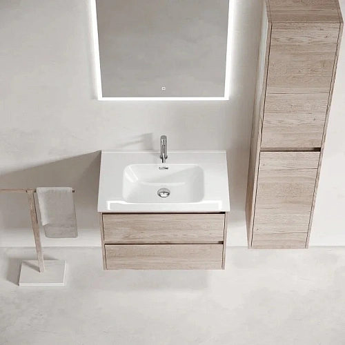 Тумба под раковину Sancos Libra LB70EG 690х450х500 дуб галифакс натуральный, подвесная Тумба под раковину Sancos Libra LB70EG 690х450х500 дуб галифакс натуральный, подвесная