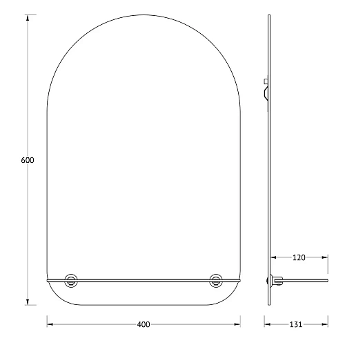 Зеркало Evoform OPTIMA, BY 0508, 40 x 60 см Зеркало Evoform OPTIMA, BY 0508, 40 x 60 см