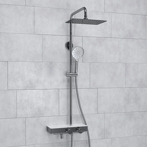 Душевая система WasserKRAFT A113.069.127.CH Thermo с термостатом хром Душевая система WasserKRAFT A113.069.127.CH Thermo с термостатом хром