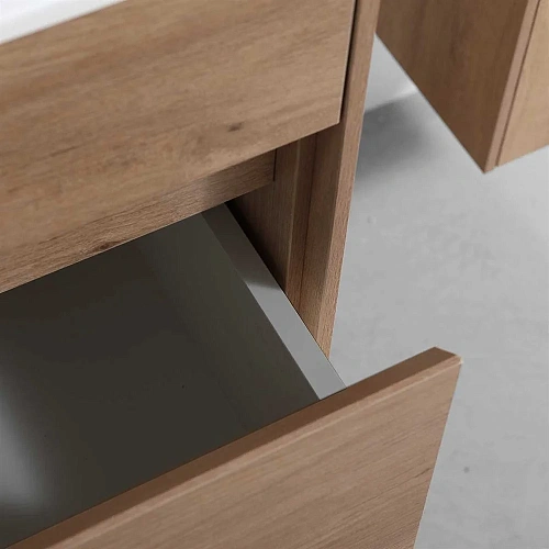 Тумба под раковину Vincea Chiara 800 подвесная, 1 выкатной ящик soft-close, N.Oak VMC-2C800NO Тумба под раковину Vincea Chiara 800 подвесная, 1 выкатной ящик soft-close, N.Oak VMC-2C800NO