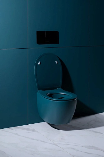 Унитаз подвесной Allen Brau Fantasy 4.11004.PT с крышкой, петроль Унитаз подвесной Allen Brau Fantasy 4.11004.PT с крышкой, петроль