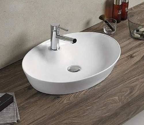 Раковина CeramaLux 9436 накладная, белый Раковина CeramaLux 9436 накладная, белый