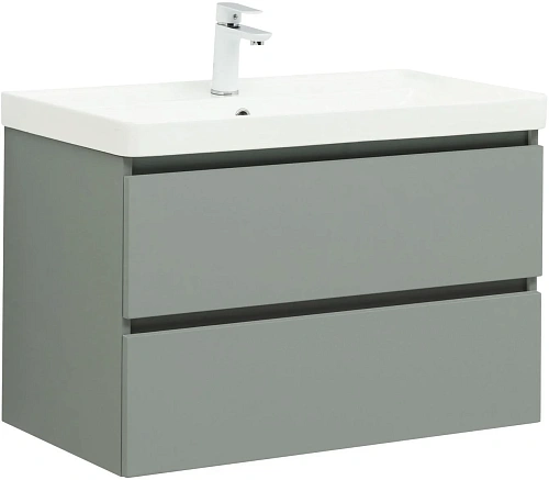 Тумба под раковину Aquanet Вега 2.0 80 мисти грин 00337961 подвесная Тумба под раковину Aquanet Вега 2.0 80 мисти грин 00337961 подвесная