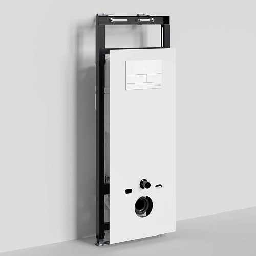 Инсталляция для унитаза WasserKRAFT Salm 27TLT.010.ME.WH.WM04 с клавишей смыва белый Инсталляция для унитаза WasserKRAFT Salm 27TLT.010.ME.WH.WM04 с клавишей смыва белый