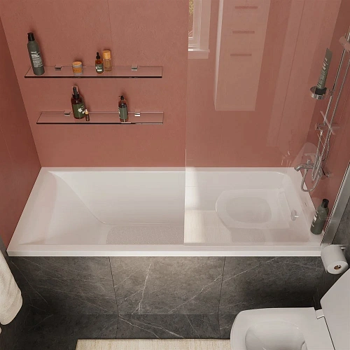 Акриловая ванна STWORKI Стокгольм 165x70 с каркасом, прямоугольная, российская, пристенная, встраива 452127 Акриловая ванна STWORKI Стокгольм 165x70 с каркасом, прямоугольная, российская, пристенная, встраива 452127