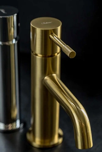 Смеситель для раковины Boheme Uno Matt Gold 461-MG Смеситель для раковины Boheme Uno Matt Gold 461-MG