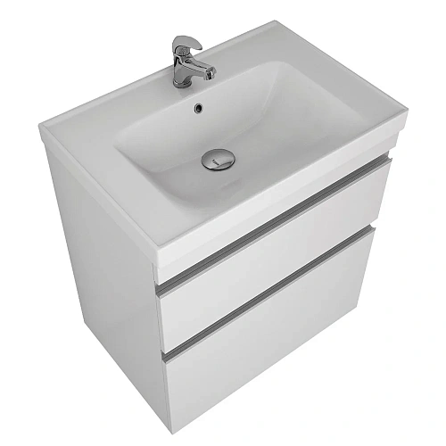 Тумба под раковину DREJA GRACE PLUS, 70 см, подвесная/напольная, 2 ящика, с опорами, белый глянец 99 99.0905 Тумба под раковину DREJA GRACE PLUS, 70 см, подвесная/напольная, 2 ящика, с опорами, белый глянец 99 99.0905