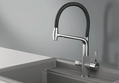 Смеситель для кухни Granula 0075, АЛЮМИНИУМ Смеситель для кухни Granula 0075, АЛЮМИНИУМ