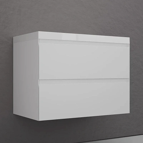 Тумба под раковину Style Line Манхэттен 80 см ЛС-00002359 подвесная, белый матовый Тумба под раковину Style Line Манхэттен 80 см ЛС-00002359 подвесная, белый матовый