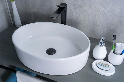 Раковина Gid N9012 51106 накладная белая 50x36x14 Раковина Gid N9012 51106 накладная белая 50x36x14