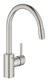 Смеситель для кухни GROHE Concetto New с выдвижным изливом, суперсталь (32663DC3) Смеситель для кухни GROHE Concetto New с выдвижным изливом, суперсталь (32663DC3)