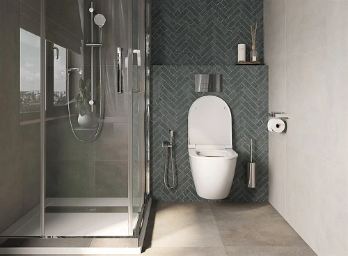 Душевой уголок STWORKI Дублин 90x90 см профиль хром глянец 413142 Душевой уголок STWORKI Дублин 90x90 см профиль хром глянец 413142