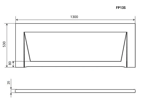 Экран для ванны фронтальный Timo FP13S 130 см Экран для ванны фронтальный Timo FP13S 130 см