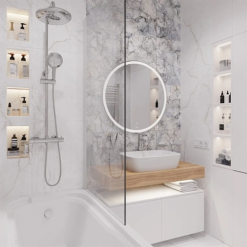 Комплект мебели STWORKI Ольборг 100 столешница дуб французский, без отверстий, 2 тумбы 50, с раковин 536107 Комплект мебели STWORKI Ольборг 100 столешница дуб французский, без отверстий, 2 тумбы 50, с раковин 536107