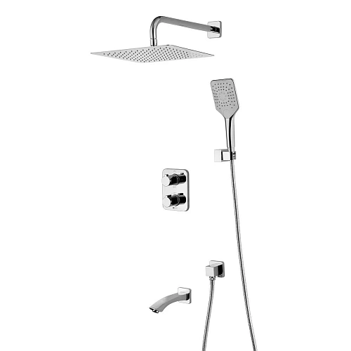 Душевая система Lemark Yeti LM7842C термостатическая, встраиваемая, хром Душевая система Lemark Yeti LM7842C термостатическая, встраиваемая, хром