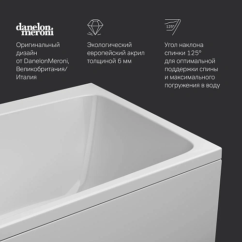 Акриловая ванна AM.PM Func W84A-170-080W-A 170х80 Акриловая ванна AM.PM Func W84A-170-080W-A 170х80