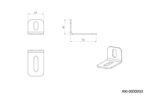 Креплений для инсталляции Aquatek KKI-0000033 75 -105 мм к стене Креплений для инсталляции Aquatek KKI-0000033 75 -105 мм к стене
