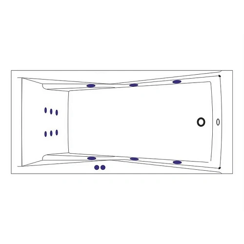 Акриловая ванна WHITECROSS Palace 180x80 "LINE" белый гидромассажная 0104.180080.100.LINE.WH Акриловая ванна WHITECROSS Palace 180x80 "LINE" белый гидромассажная 0104.180080.100.LINE.WH