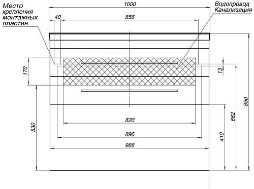 Комплект мебели Aquanet Нота 100 белый (камерино) 00287696 Комплект мебели Aquanet Нота 100 белый (камерино) 00287696