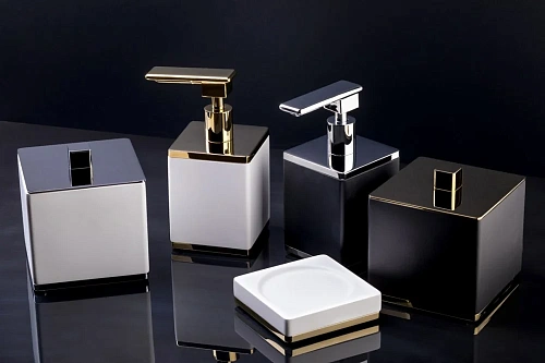 Мыльница Boheme 10960-В-CR квадратная черный-хром Мыльница Boheme 10960-В-CR квадратная черный-хром