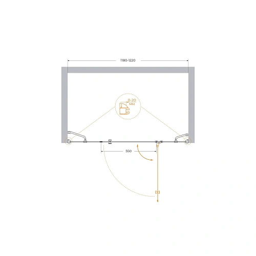 Душевая дверь CEZARES VERONA-W-B-13-30+60/30-C-Cr 120см стекло прозрачное, профиль хром Душевая дверь CEZARES VERONA-W-B-13-30+60/30-C-Cr 120см стекло прозрачное, профиль хром