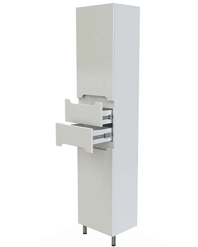 Шкаф-пенал Orange TOPLINE-Rio PR40-05KR напольный с корзиной, правый Шкаф-пенал Orange TOPLINE-Rio PR40-05KR напольный с корзиной, правый