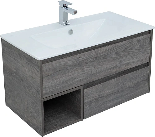 Тумба с раковиной STWORKI Карлстад 90 дуб рошелье 421757 Тумба с раковиной STWORKI Карлстад 90 дуб рошелье 421757