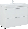 Тумба под раковину Aquanet Ирис New 100 напольная, белый глянец 00339257 напольная Тумба под раковину Aquanet Ирис New 100 напольная, белый глянец 00339257 напольная