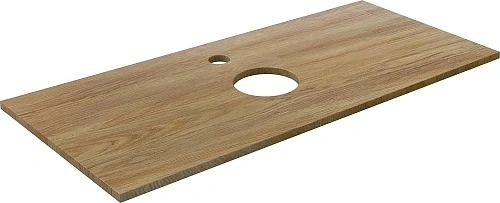 Комплект мебели DIWO Элиста 120 светлое дерево, с раковиной Moduo 50 Square 555771 Комплект мебели DIWO Элиста 120 светлое дерево, с раковиной Moduo 50 Square 555771