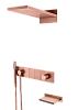 Душевая система Boheme ZODIAC 132-2-CB Copper Brushed встраиваемая с изливом