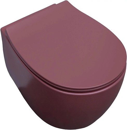 Унитаз подвесной Allen Brau Fantasy 4.11004.BD с крышкой, бордо Унитаз подвесной Allen Brau Fantasy 4.11004.BD с крышкой, бордо