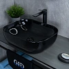 Раковина Gid BL1302 53347 накладная черная глянцевая 50x40x14 Раковина Gid BL1302 53347 накладная черная глянцевая 50x40x14
