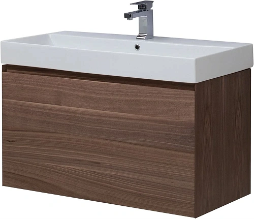 Тумба под раковину Aquanet Нью-Йорк 100 орех 00203949 Тумба под раковину Aquanet Нью-Йорк 100 орех 00203949