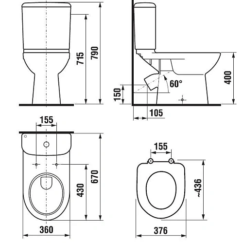 Чаша напольного унитаза Jika Deep by Jika 8.2461.4.000.000.1 без сиденья Чаша напольного унитаза Jika Deep by Jika 8.2461.4.000.000.1 без сиденья