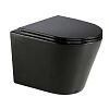 Унитаз подвесной AQUAme AQM2001MB с сиденьем SoftClose, Rimless, скрытый крепеж. 515x355x365, черный Унитаз подвесной AQUAme AQM2001MB с сиденьем SoftClose, Rimless, скрытый крепеж. 515x355x365, черный