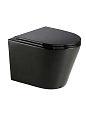 Унитаз подвесной AQUAme AQM2001MB с сиденьем SoftClose, Rimless, скрытый крепеж. 515x355x365, черный Унитаз подвесной AQUAme AQM2001MB с сиденьем SoftClose, Rimless, скрытый крепеж. 515x355x365, черный