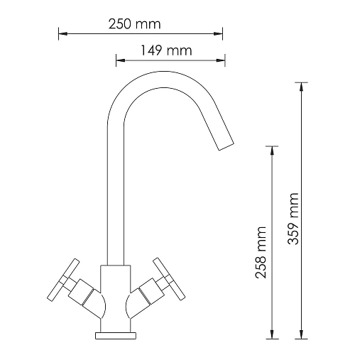 Смеситель для кухни WasserKRAFT Weser 7847 хром Смеситель для кухни WasserKRAFT Weser 7847 хром