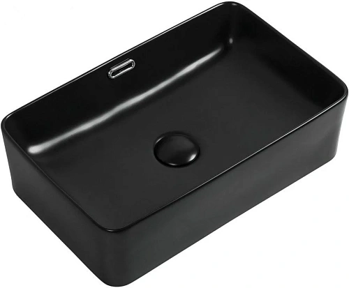 Раковина Aquanet Perfect-2-MB 48 накладная, черная матовая PERFECT-2-MB Раковина Aquanet Perfect-2-MB 48 накладная, черная матовая PERFECT-2-MB