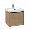 Картинка анонса товара «тумба под раковину villeroy &amp; boch subway 3.0 с подсветкой nordic oak / nordic oak c580l1vj»