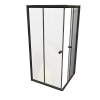 Душевой уголок Radomir Дрим 110 1-09-6-0-0-1200 квадратный, стекла прозрачные, профиль черный Душевой уголок Radomir Дрим 110 1-09-6-0-0-1200 квадратный, стекла прозрачные, профиль черный