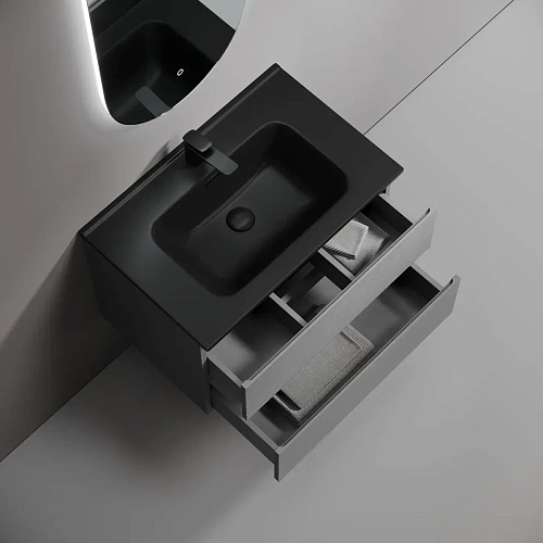 Тумба под раковину Sancos Folk FL70GS 690х445х500 Grey soft, подвесная Тумба под раковину Sancos Folk FL70GS 690х445х500 Grey soft, подвесная