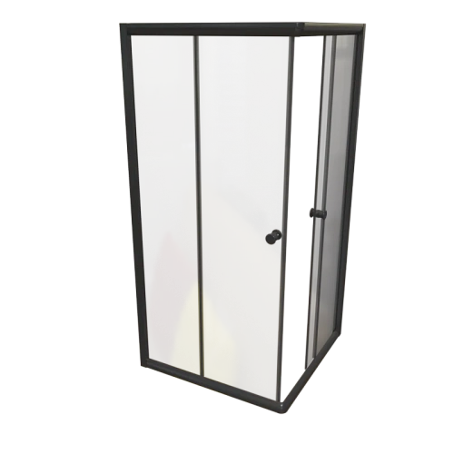 Душевой уголок Radomir Дрим 110 1-09-6-0-0-1200 квадратный, стекла прозрачные, профиль черный Душевой уголок Radomir Дрим 110 1-09-6-0-0-1200 квадратный, стекла прозрачные, профиль черный