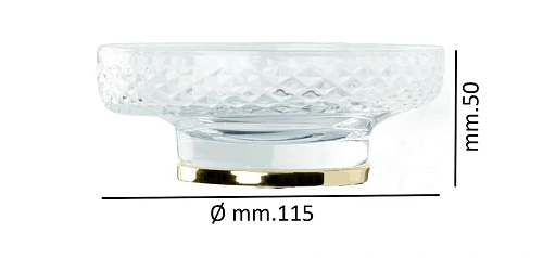 Мыльница Boheme AURA Gold 10251-G Мыльница Boheme AURA Gold 10251-G