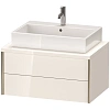 Тумба под раковину Duravit XVIU XV59170B122 подвесная 40 см белая/шампань