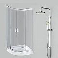 Душевой уголок AM.PM Gem 100 с поддоном + душ система AM.PM Gem 20609 Душевой уголок AM.PM Gem 100 с поддоном + душ система AM.PM Gem 20609