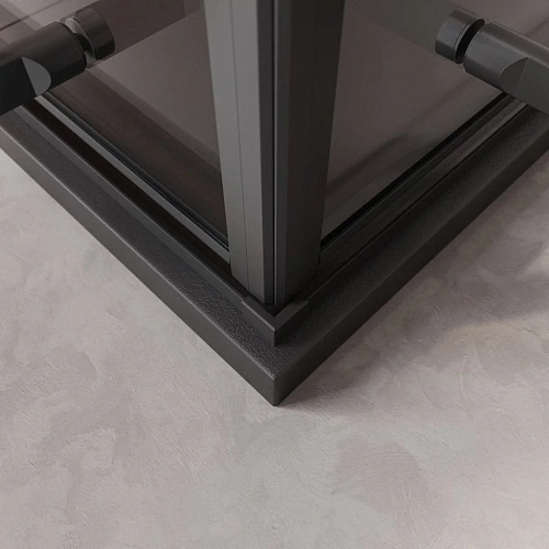 Душевой уголок CEZARES LINER-A-2-90-C-NERO 90x90см стекло прозрачное, профиль черный Душевой уголок CEZARES LINER-A-2-90-C-NERO 90x90см стекло прозрачное, профиль черный