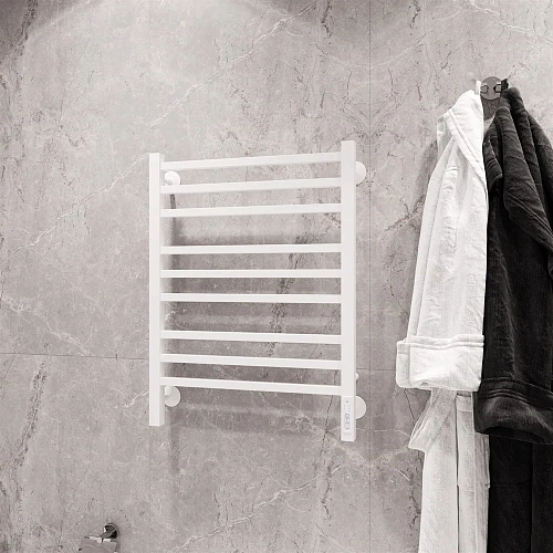 Полотенцесушитель электрический EWRIKA Гелла В9 80х50, белый 558331 Полотенцесушитель электрический EWRIKA Гелла В9 80х50, белый 558331