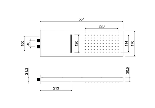 Верхний душ Aquatek AQ2085MB Черный матовый Верхний душ Aquatek AQ2085MB Черный матовый