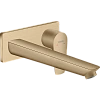 Смеситель для раковины Hansgrohe Talis E настенный с длинным изливом 71734140, шлифованная бронза